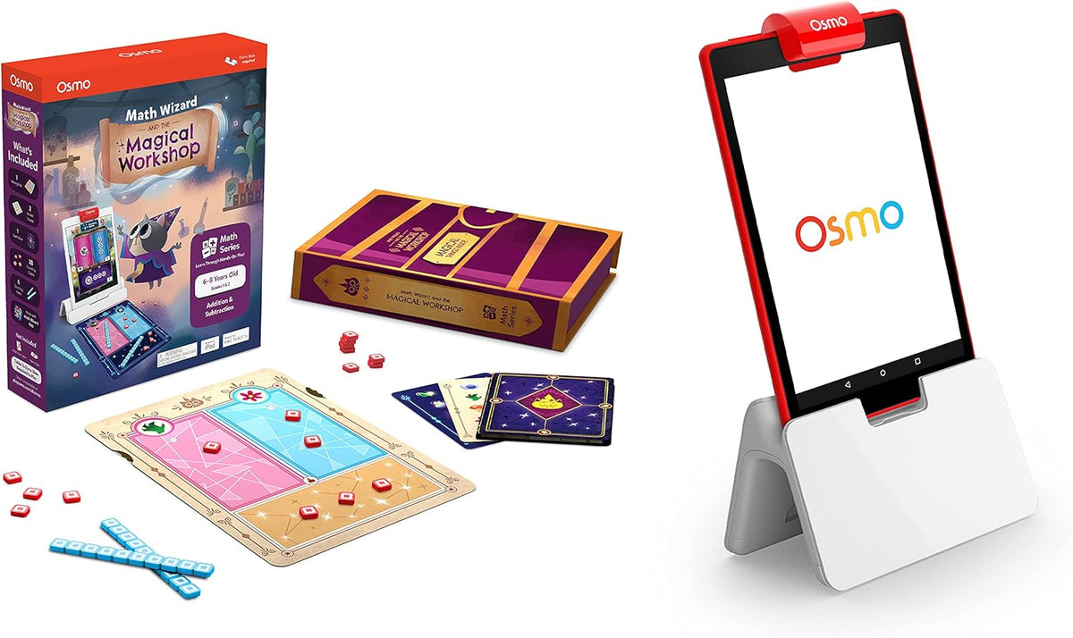 Math Wizard and The Magical Workshop + Fire Tablet Base Bundle Pack of 2 L534