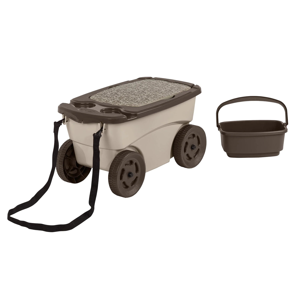 Rolling Garden Scooter with Wheels & Pull Strap N965508