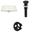 18.25-in. W Rectangle Undermount Sink Set in Biscuit H915468