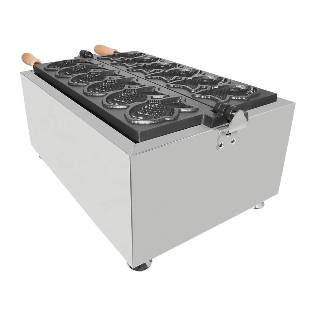 6 Close-Mouth Fish Shaped Waffle Electric Taiyaki Machine Z4078