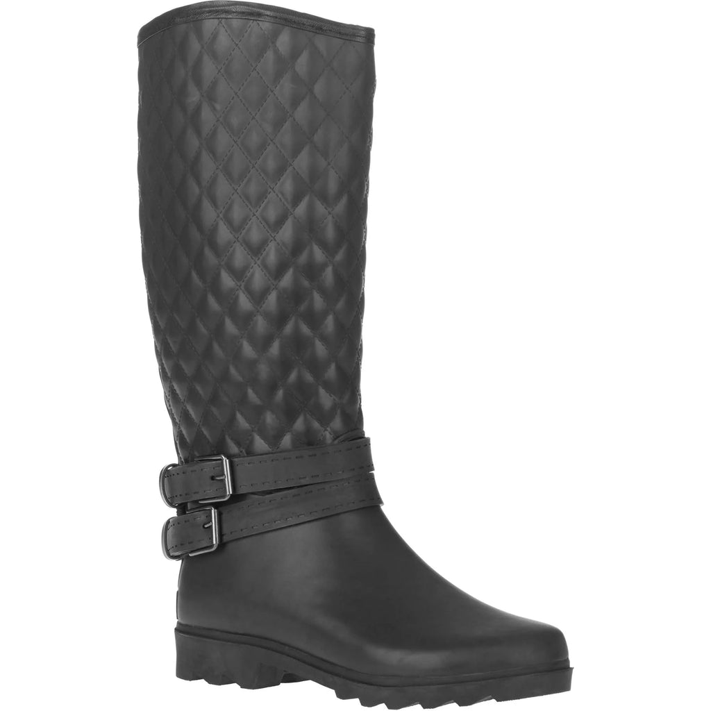 Quilted Double Buckle Tall Rain Boot H332294