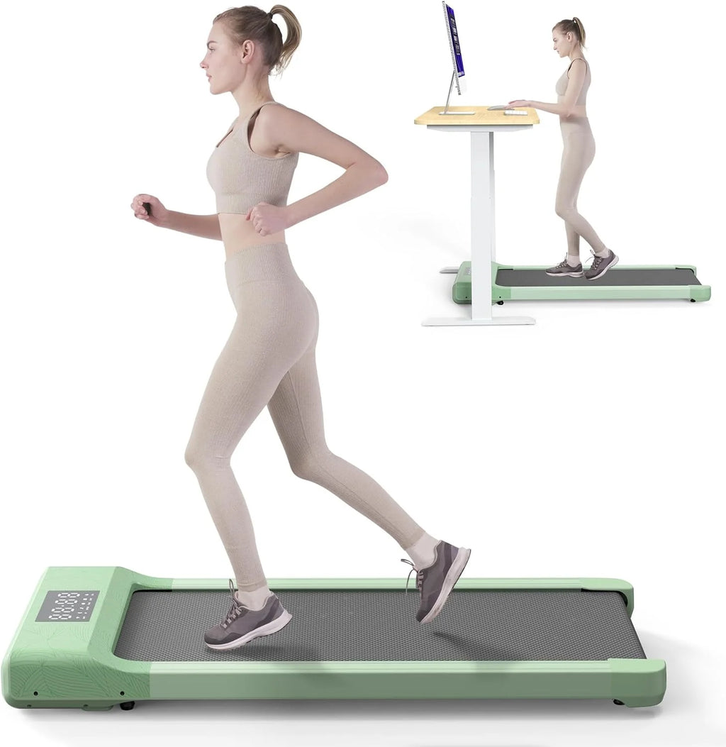 White Portable Under Desk Treadmill D463