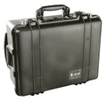 Black Hard Case with Cubed Foam Interior & Wheels Y9212