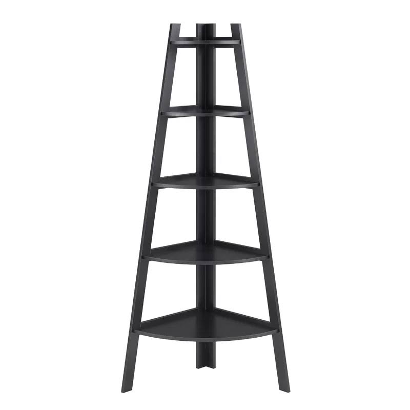 Black Corner Unit Bookcase A9559