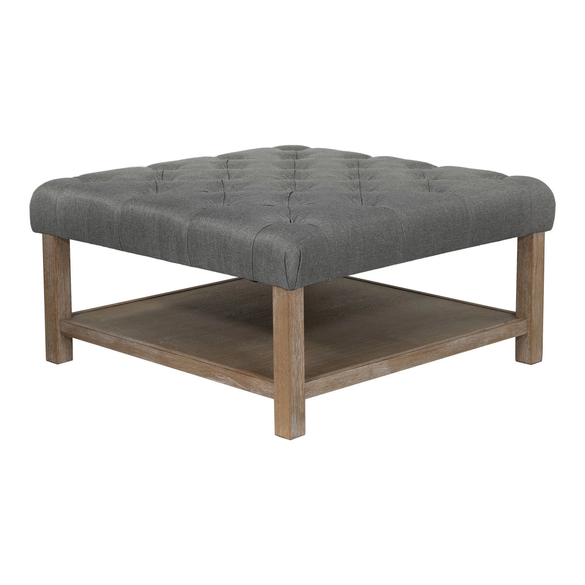 Light Gray Coffee Ottoman D11254