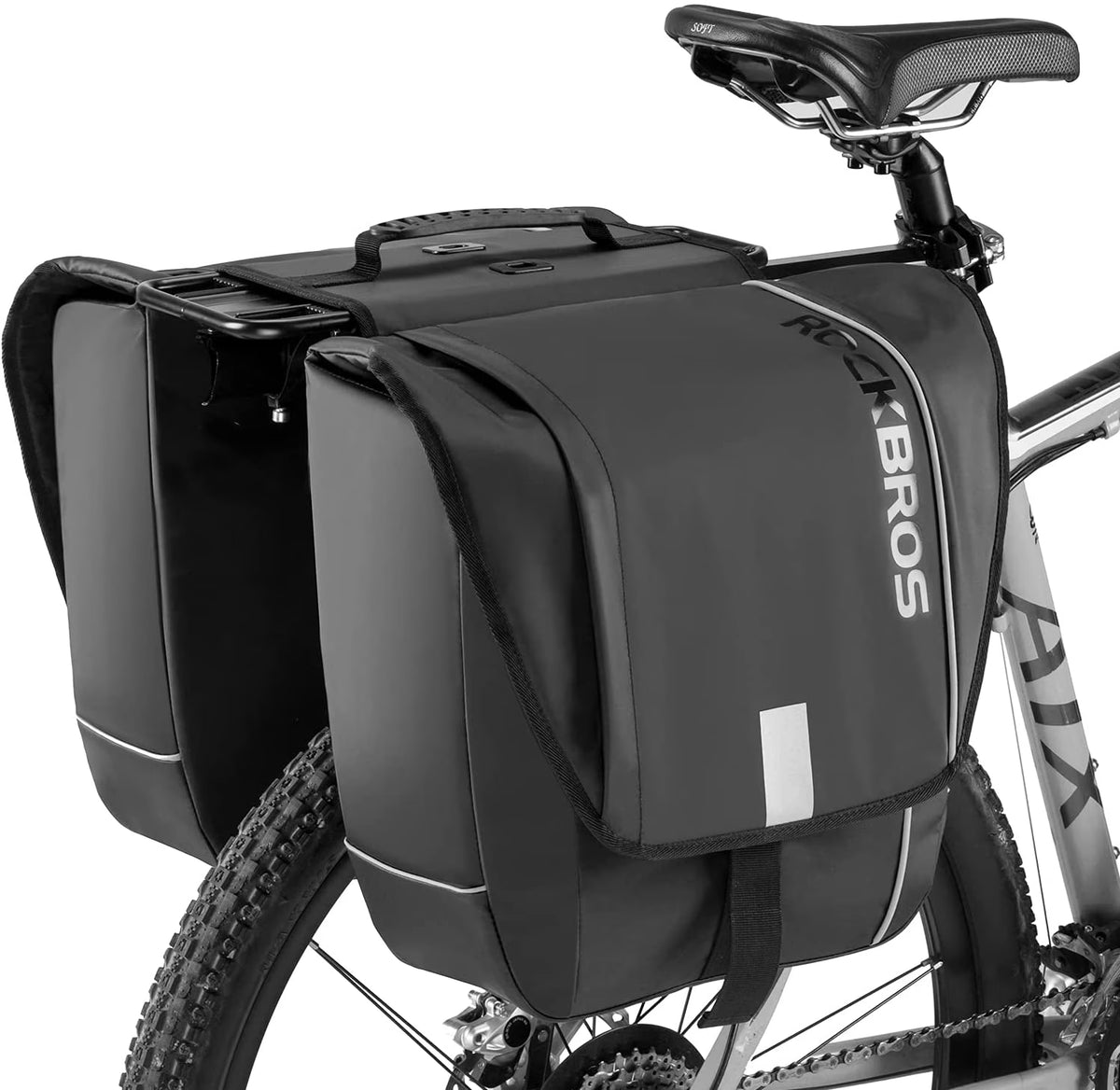30L Waterproof Bike Pannier Bag with Rain Cover L90368