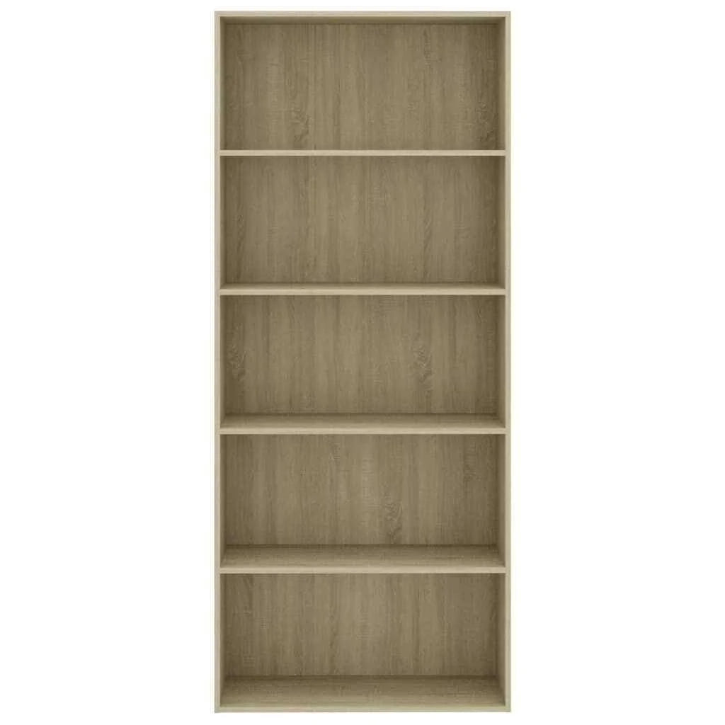 5-Tier Book Cabinet Sonoma Oak Chipboard Z247788