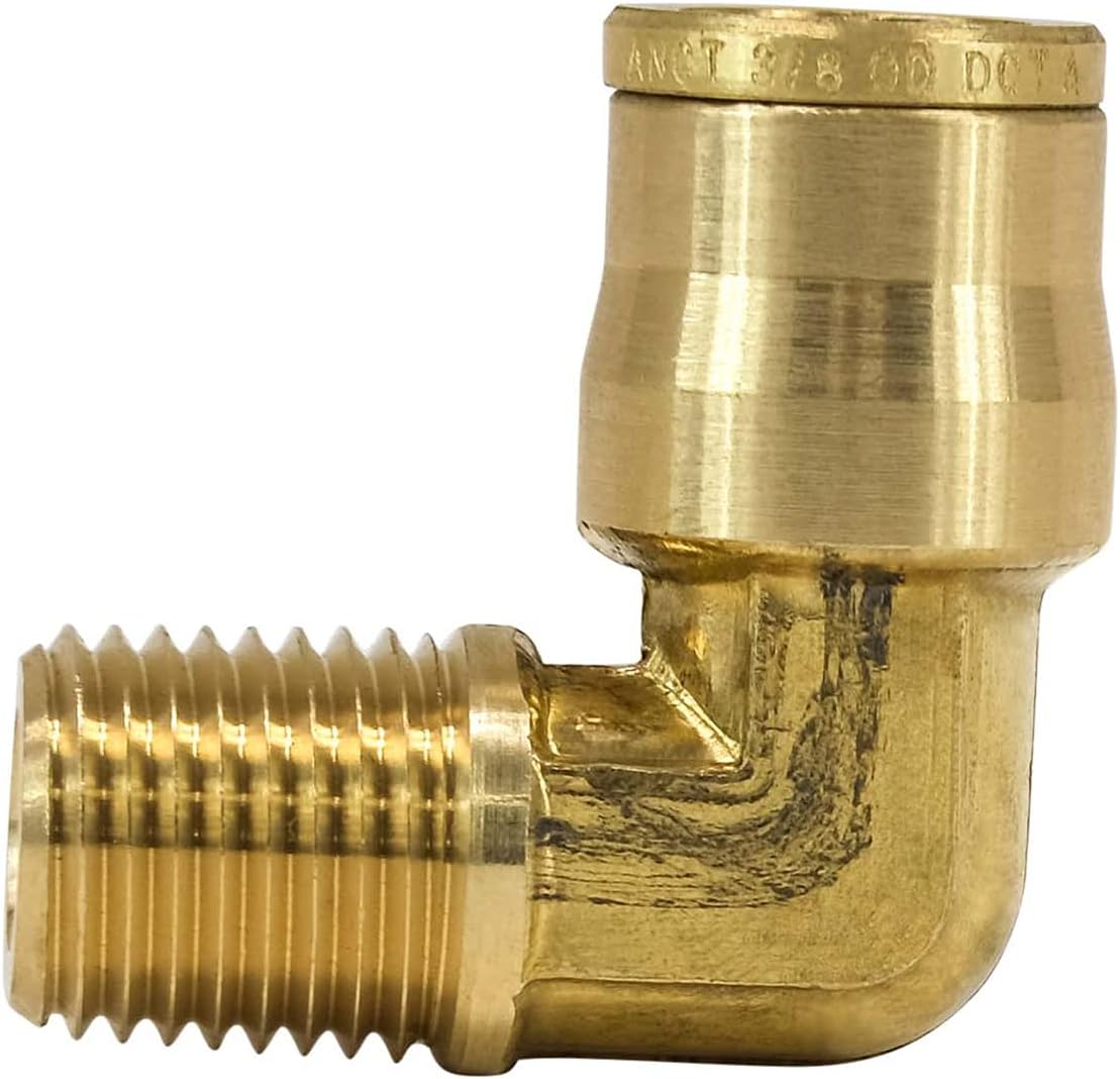 DOT Brass Push to Connect Air Brake Line Fittings Connector Kit 28-Piece W4768