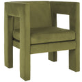 Oliver Green Velvet Accent Chairs V863