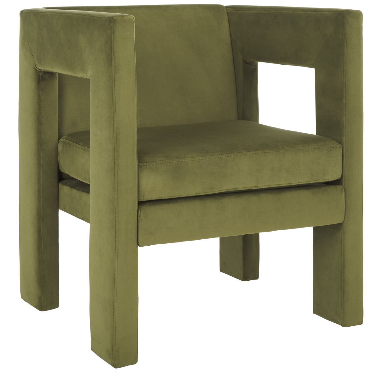 Oliver Green Velvet Accent Chairs V863