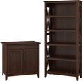 Bing Cherry Secretary Desk with 5 Shelf Bookcase I357