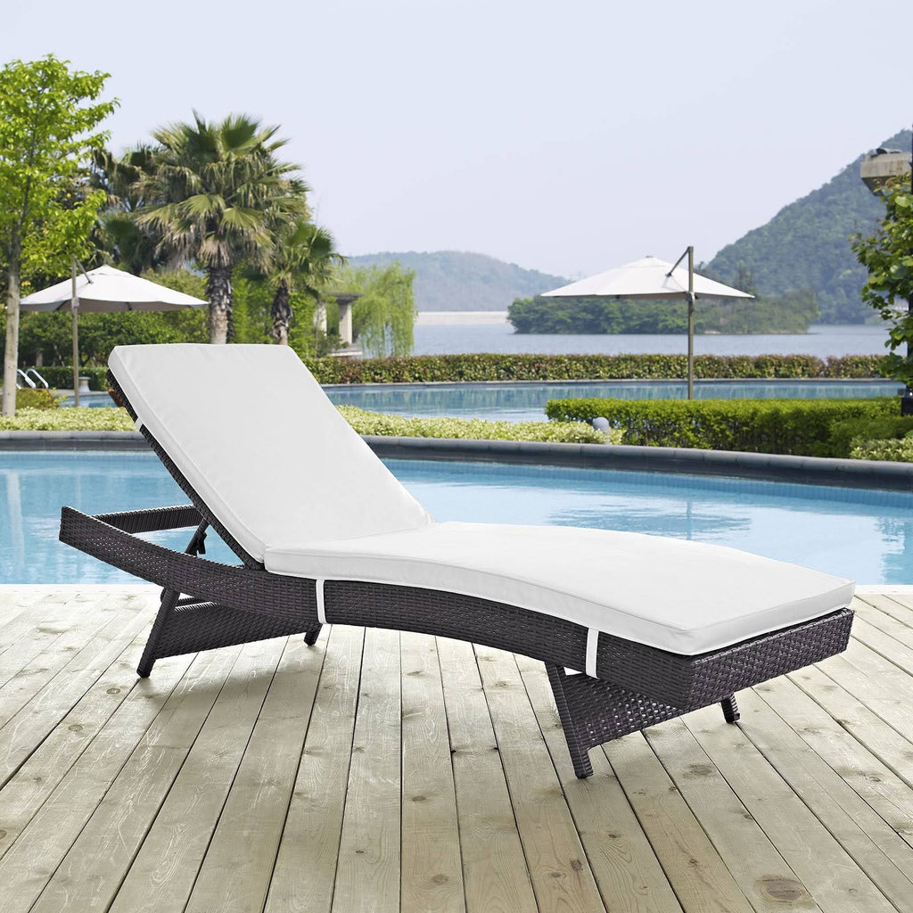 Brown Outdoor Patio Chaise D239
