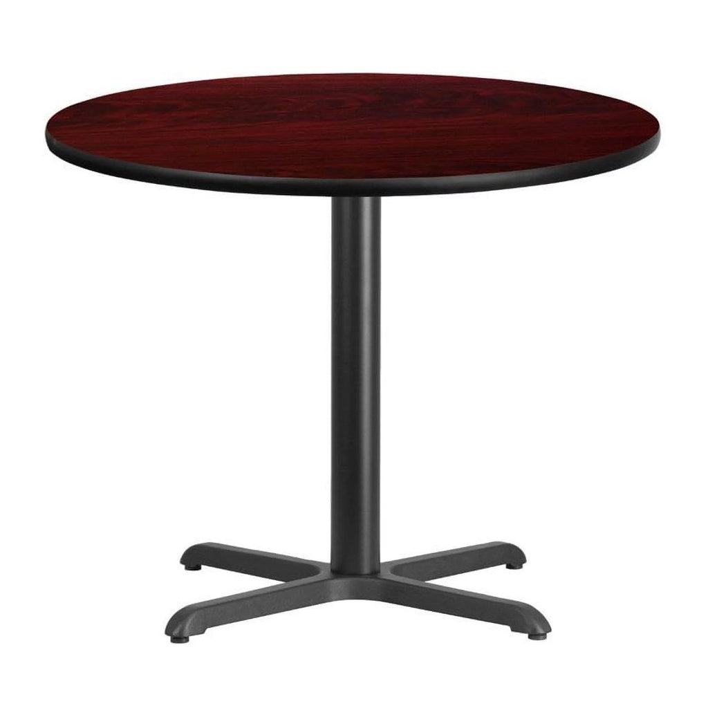 Round Dining Table in Black Mahogany O383570