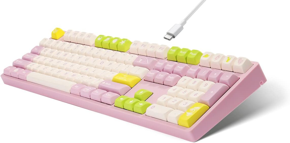 Wired USB Mechanical Gaming Keyboard 108 Keys Hot Swappable Q949