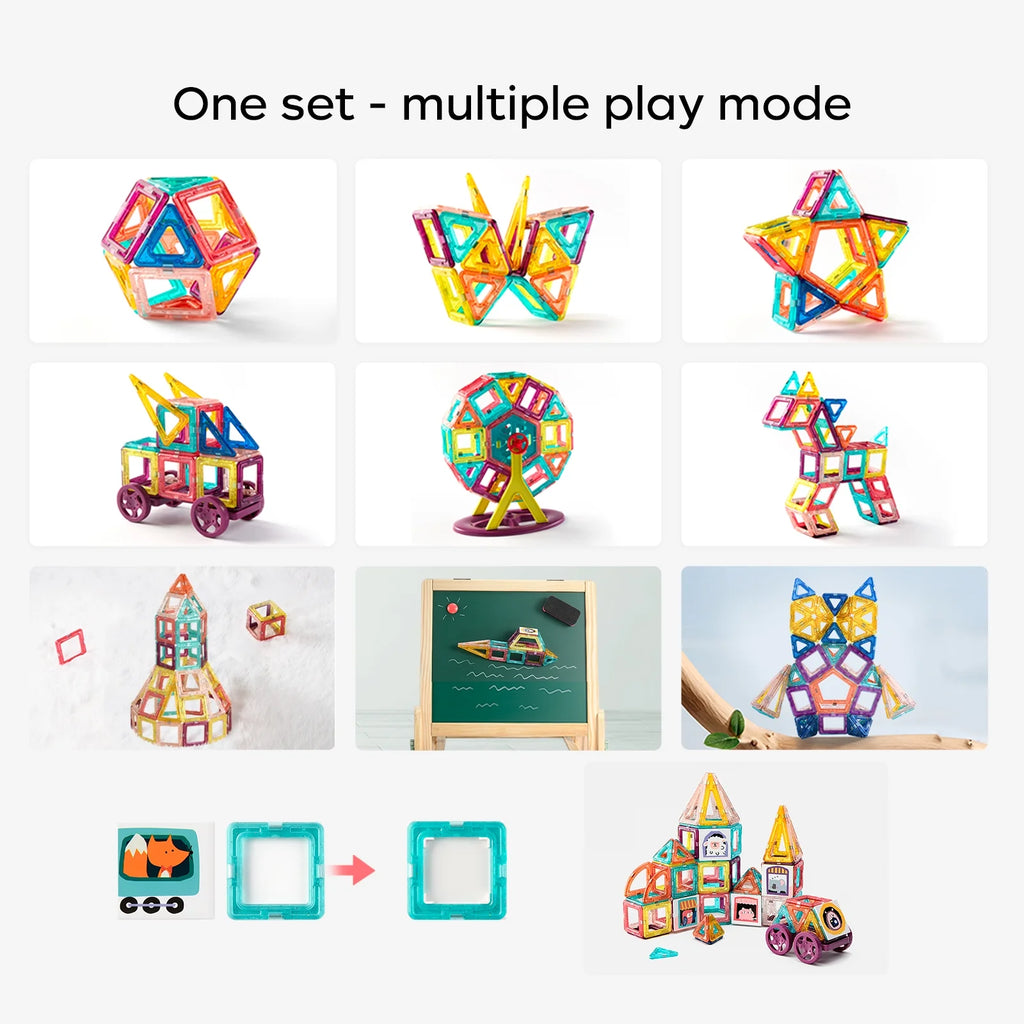 Magnetic Building Blocks with Storage Box V36972