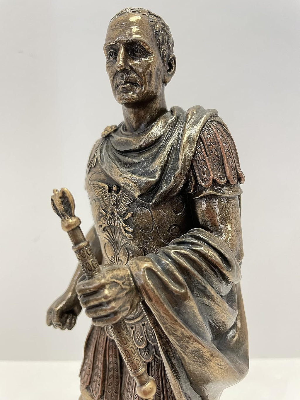 Bronze Finish Roman Military Uniform Statue K764117