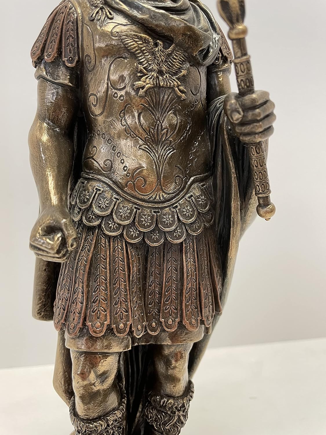 Bronze Finish Roman Military Uniform Statue K764117