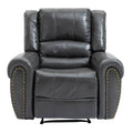 Grey Microfiber Manual Standard Recliner L8831