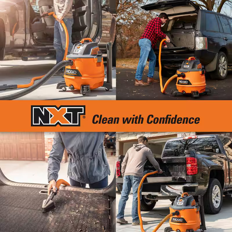 14 Gallon 6.0 Peak HP Wet/Dry Shop Vacuum with Fine Dust Filter, Hose and Accessories T420