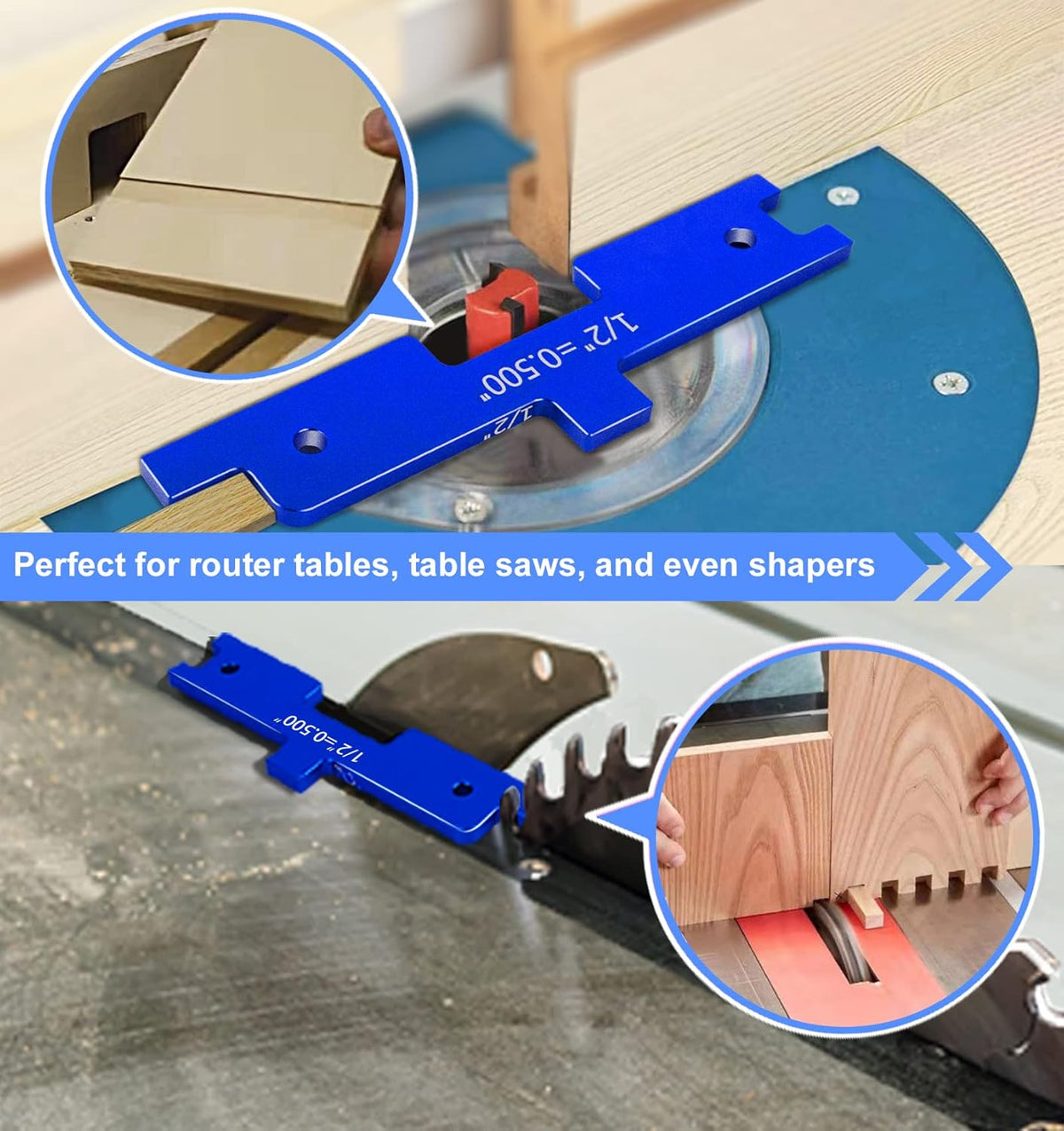 Router Table Setup Blocks Woodworking Accessories Set of 7 B536