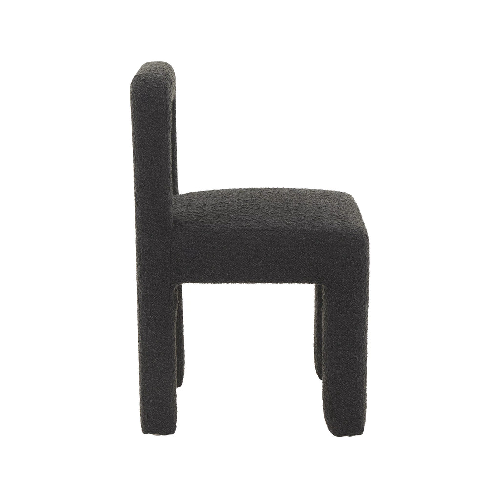 Black Boucle Dining Chair E8148