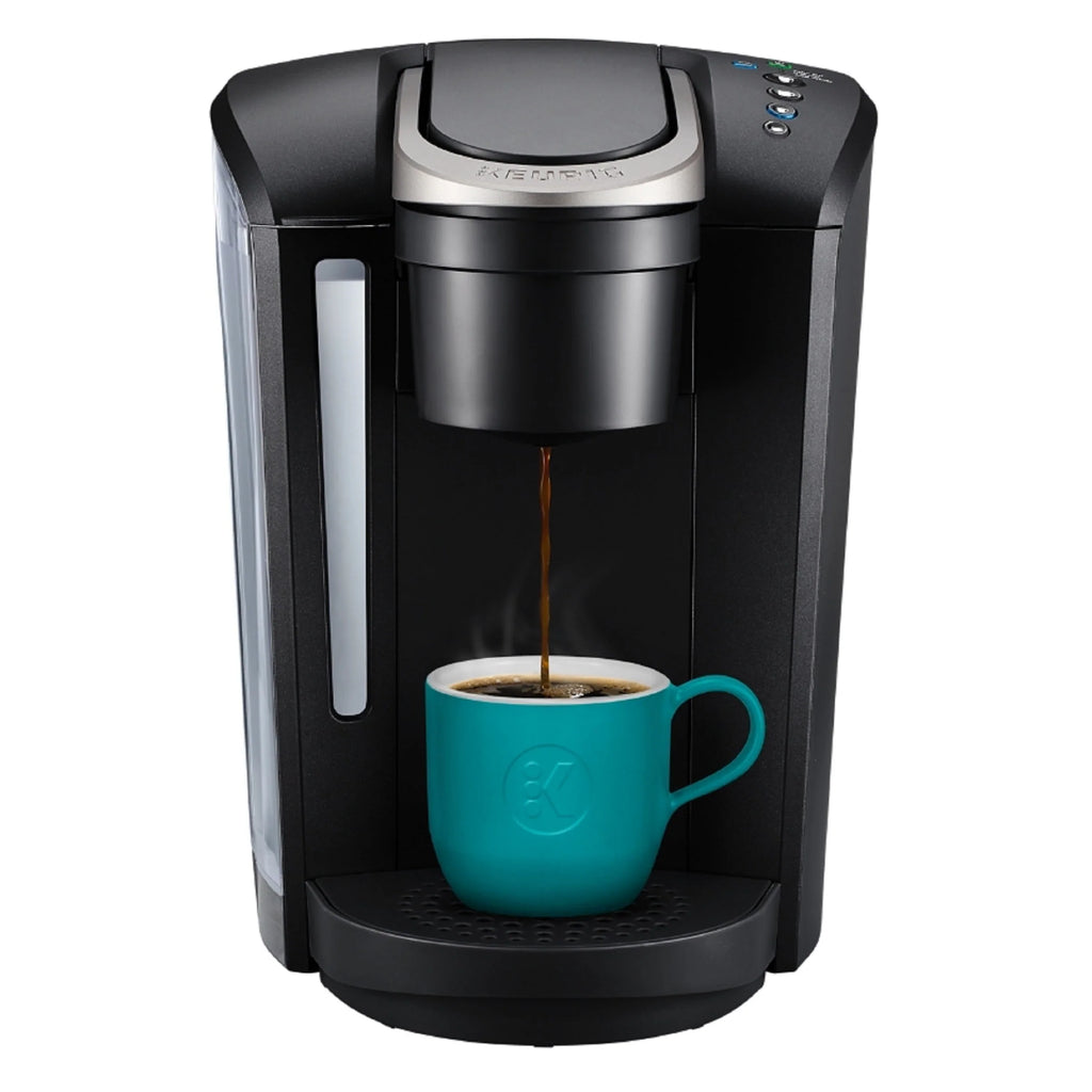 Single-Serve K-Cup Pod Coffee Maker with 12oz Brew Size, Matte Black I161