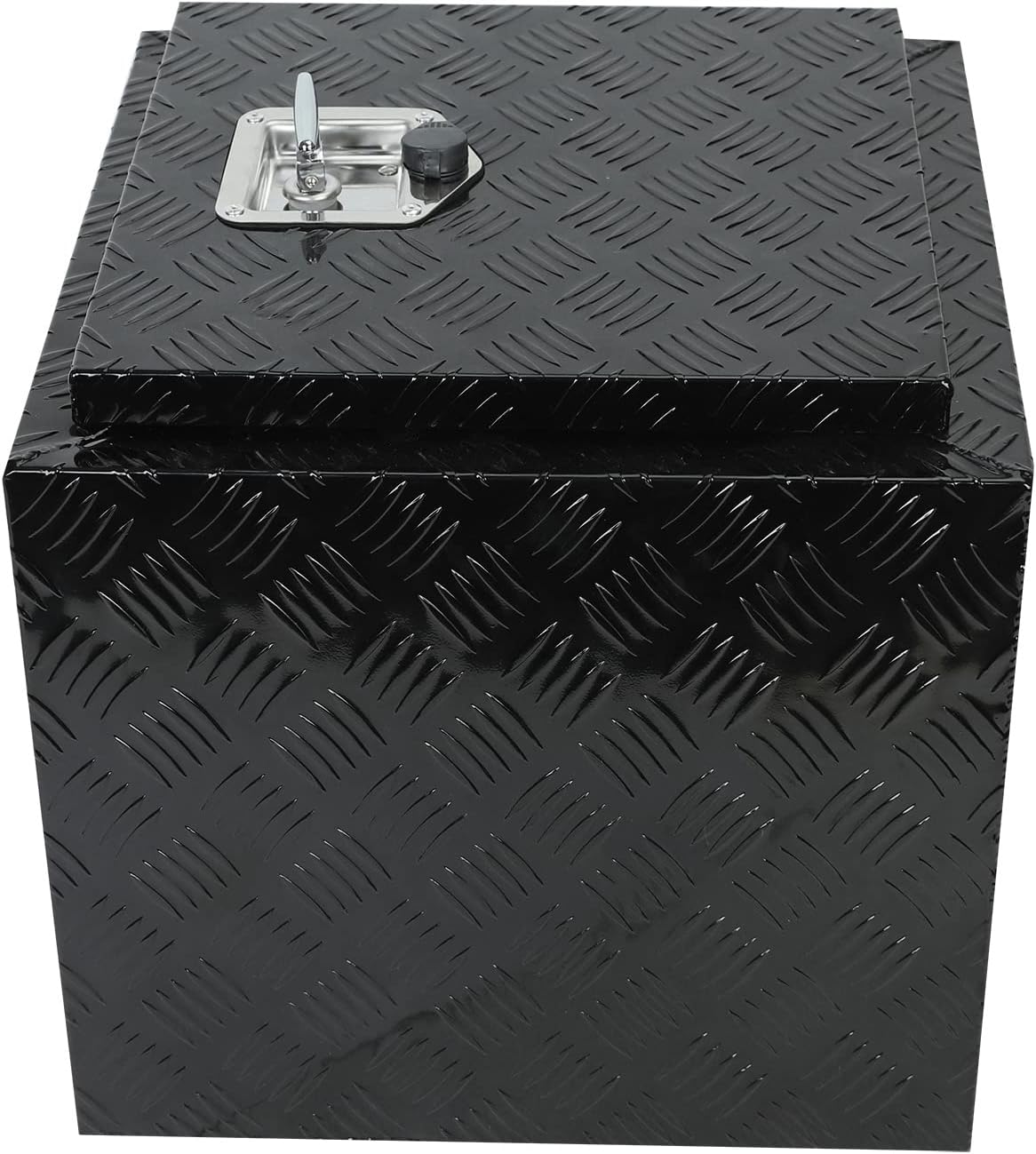 Black Aluminum 5 Bar Tread Underbody Toolbox with Lock Latch P84388
