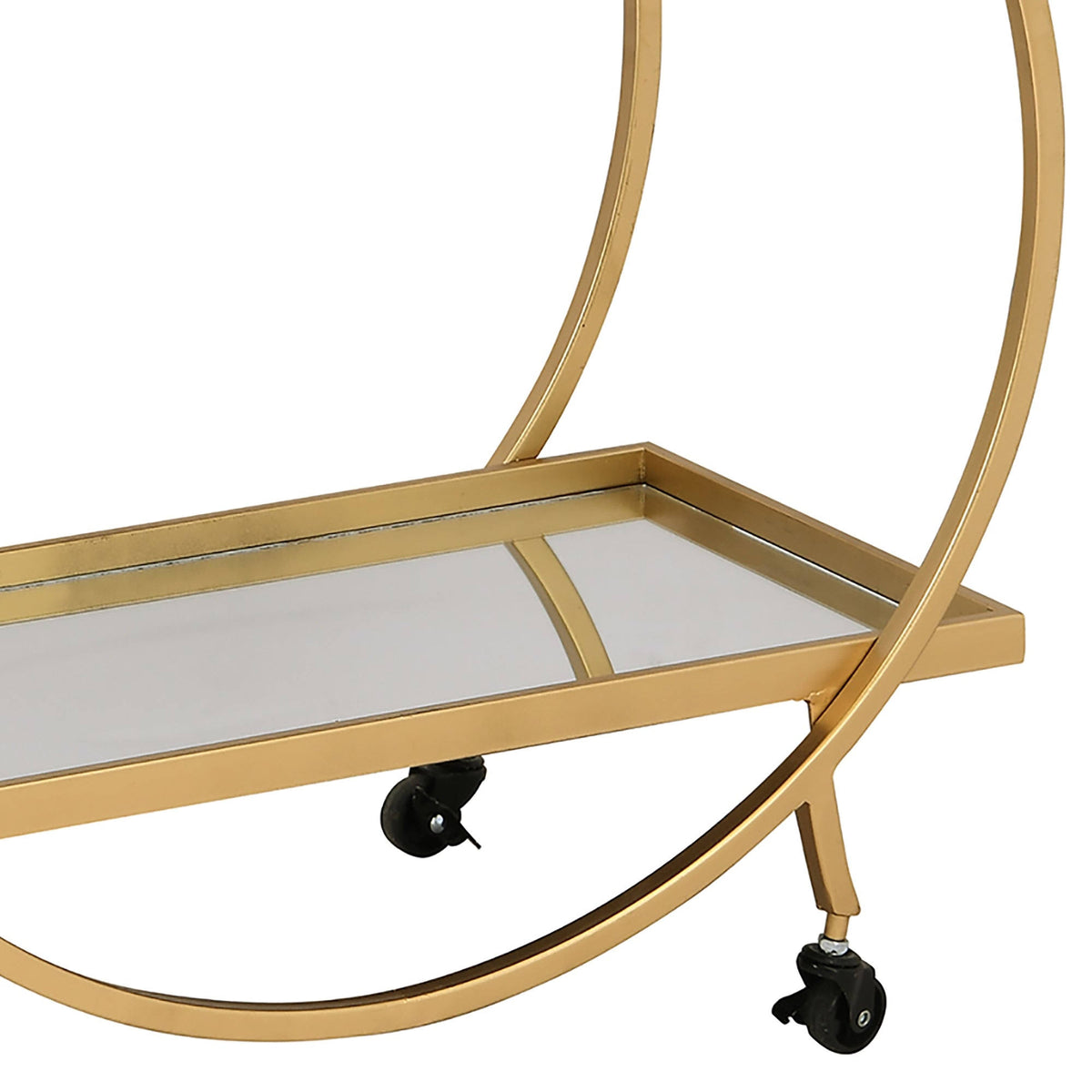 Gold/Brown Bar Cart X80758