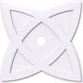28 inchod x 3 inchid x 10 1/2 inchc x 1 inchp PVC Ceiling Medallion L163