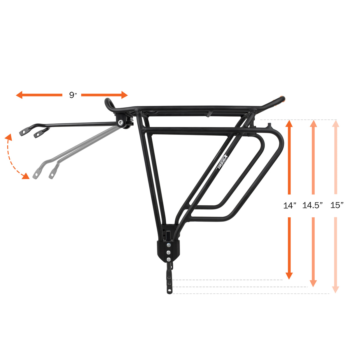 Bicycle Touring Carrier IB-RA4 Frame-mounted Z69721