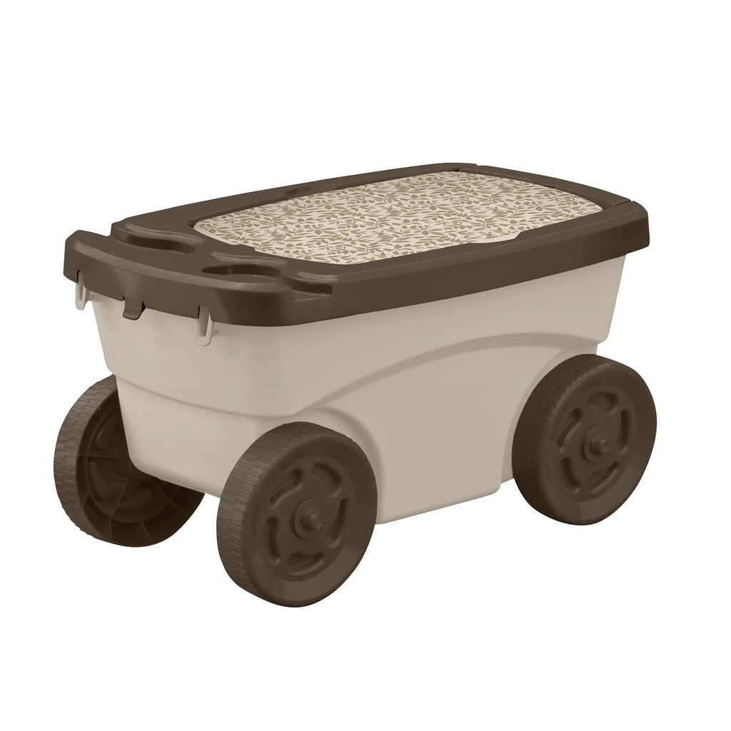 Rolling Garden Scooter with Wheels & Pull Strap N965508