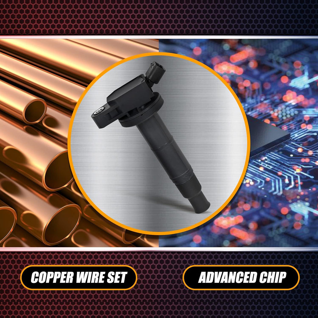 Set of 4 Ignition Coil Pack & Spark Plug 2.4L L4 A1358