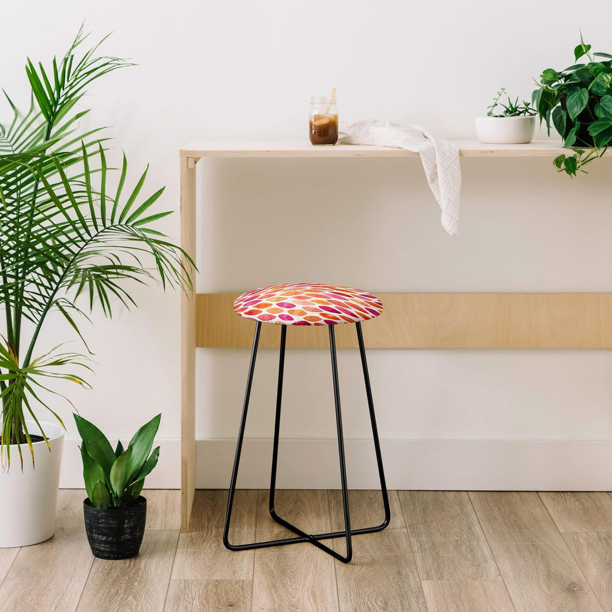Black Counter Stool D6739