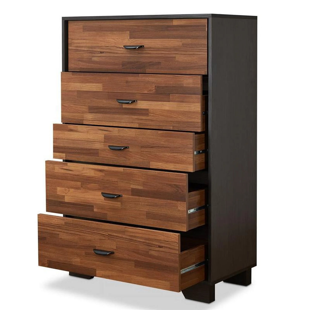 16" Transitional Wood Chest with 5 Drawers Q95477
