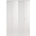 White MDF Interior Closet Bi-Fold Door with Matching Trim Z555