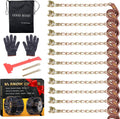 12 pcs Tire Chains for Cars with Adjustable Lock O996
