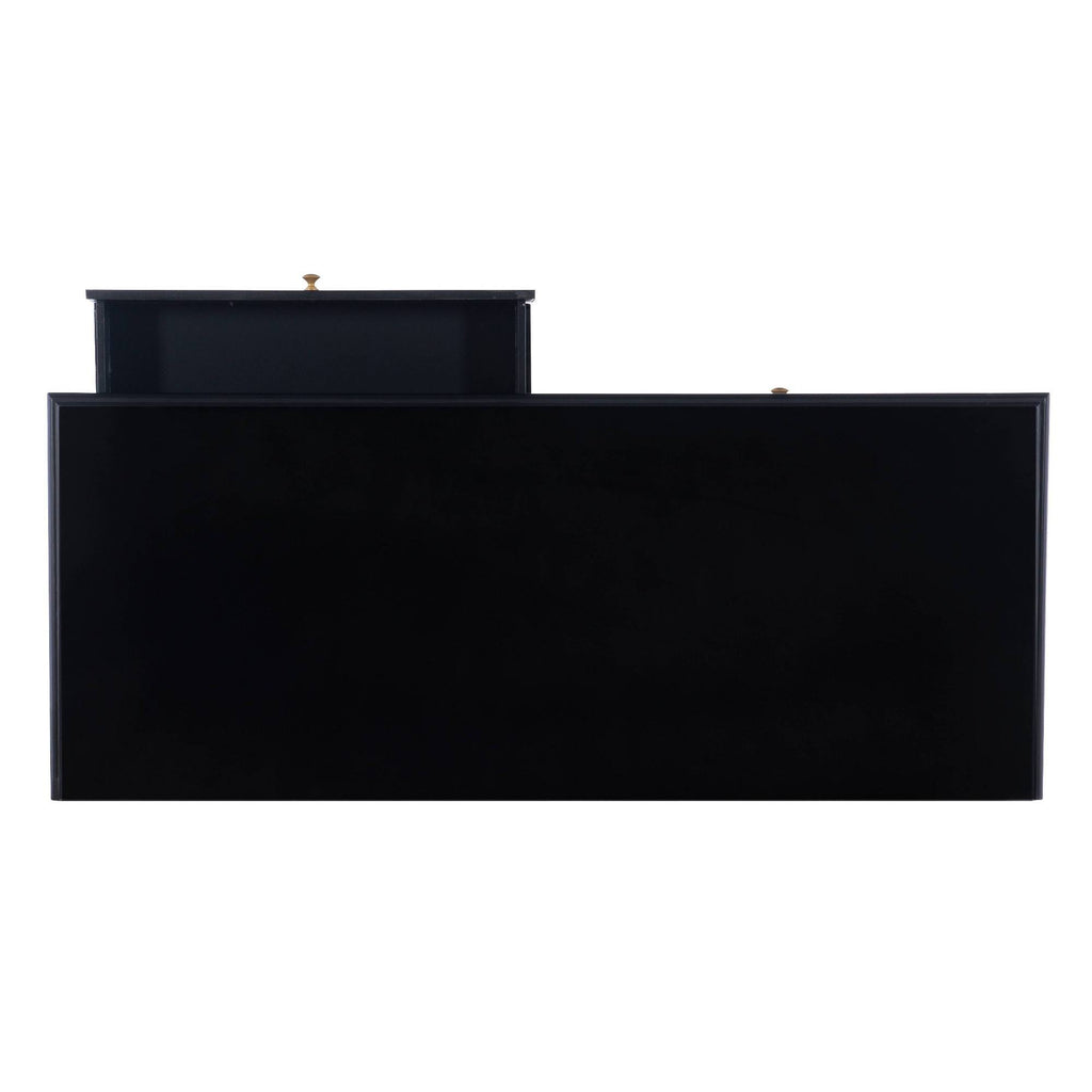 Black Two-Drawer Desk I82189