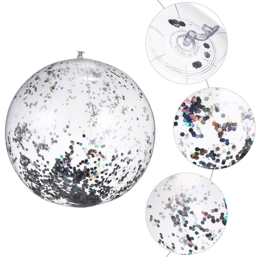 2 Pcs Inflatable Beach Balls with Air Pump G3475