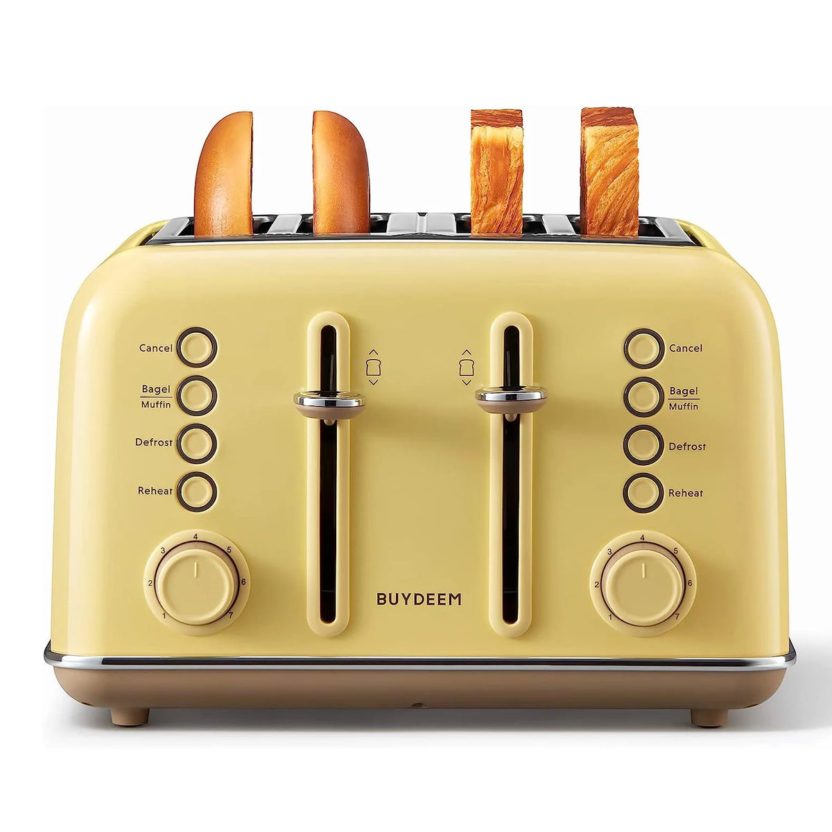 4-Slice Toaster, Extra Wide Slots, Mellow Yellow O39262
