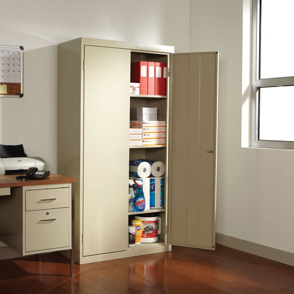 Industrial Grade Steel Storage Cabinet with 4 Shelves and 2 Doors C513613