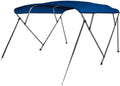Royal Blue 3 Bow Bimini Top Canvas Sun Shade with Storage Boot P264