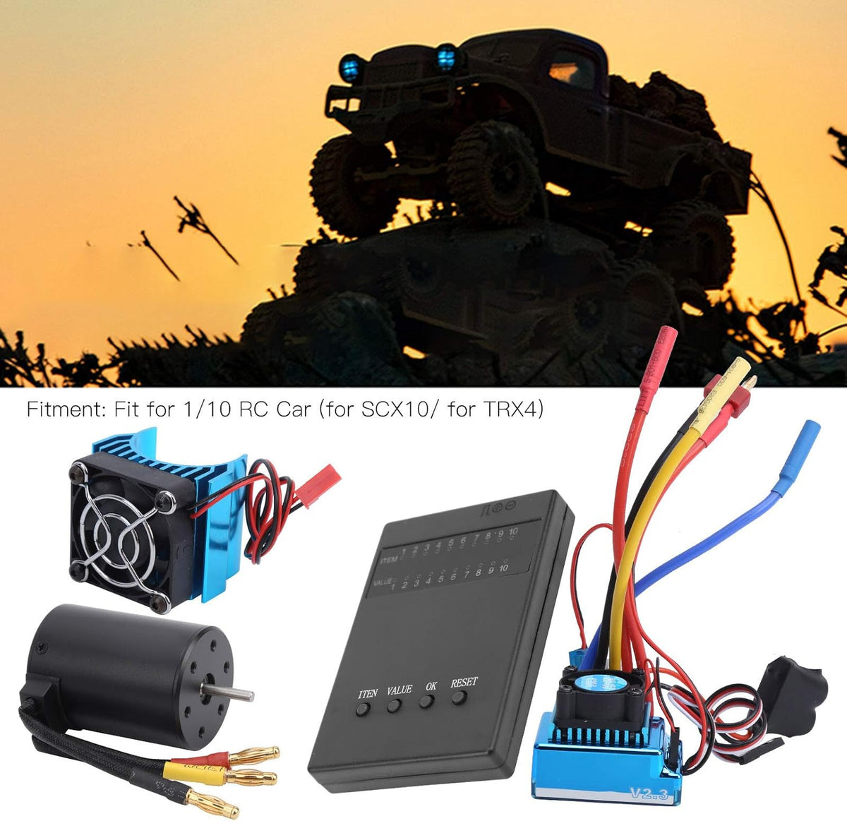 3650 Motor 2300KV 120A Brushless ESC RC Drive System Set I437762