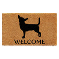 Chihuahua Doormat 2' x 3' Natural/Black D32250