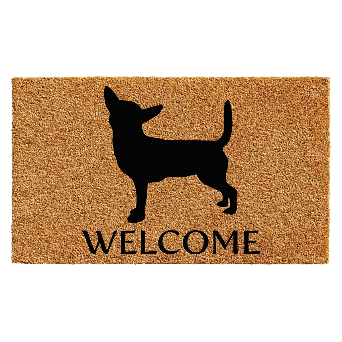 Chihuahua Doormat 2' x 3' Natural/Black D32250