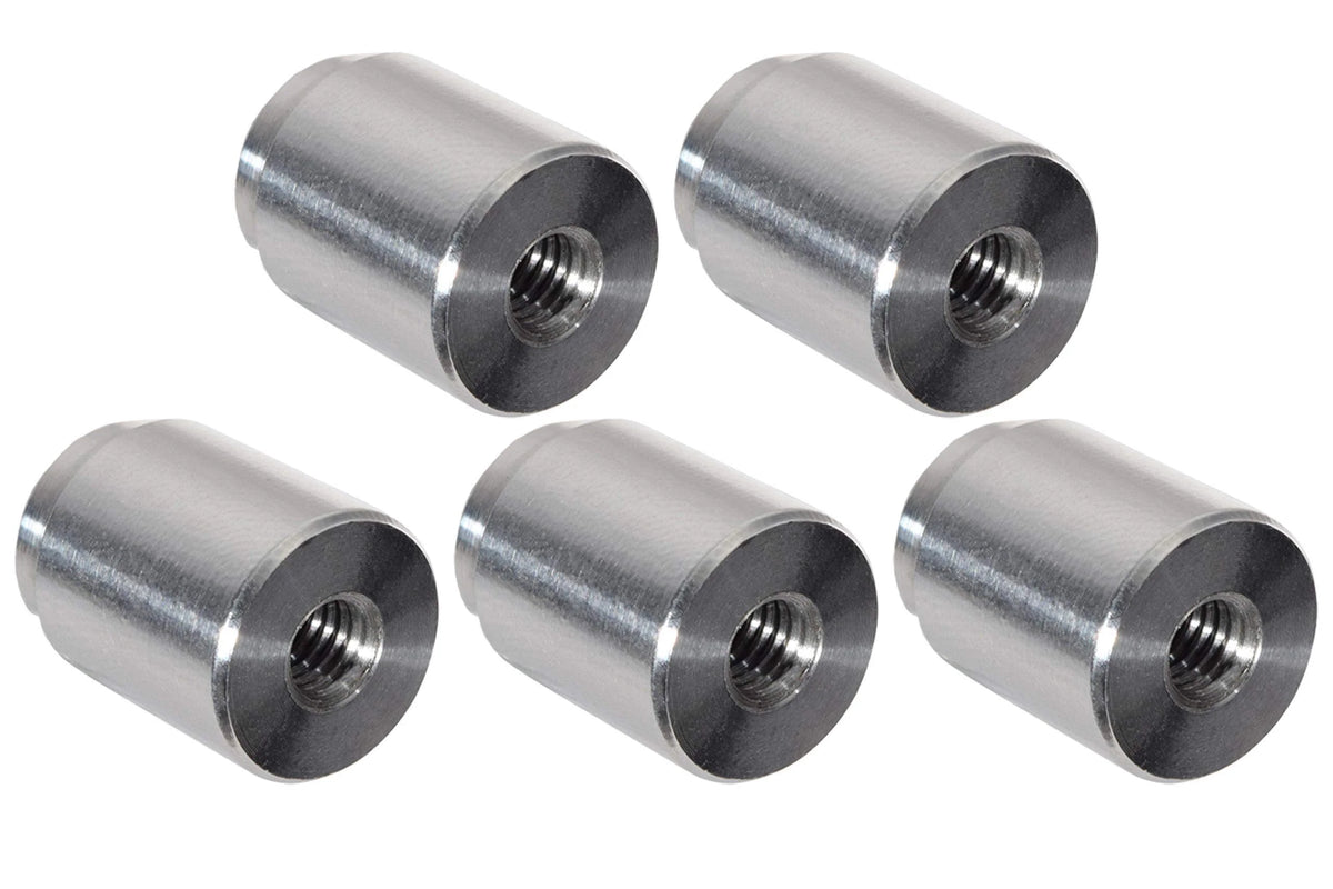 5pc Aluminum M6-1.0mm Weld On Bung Female Threaded Port J914