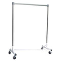 White Heavy Duty Single Rail Garment Rack W345