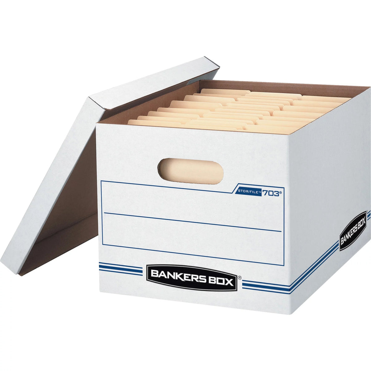 Letter/Legal Size Storage Boxes, 4 per Carton, White P2279