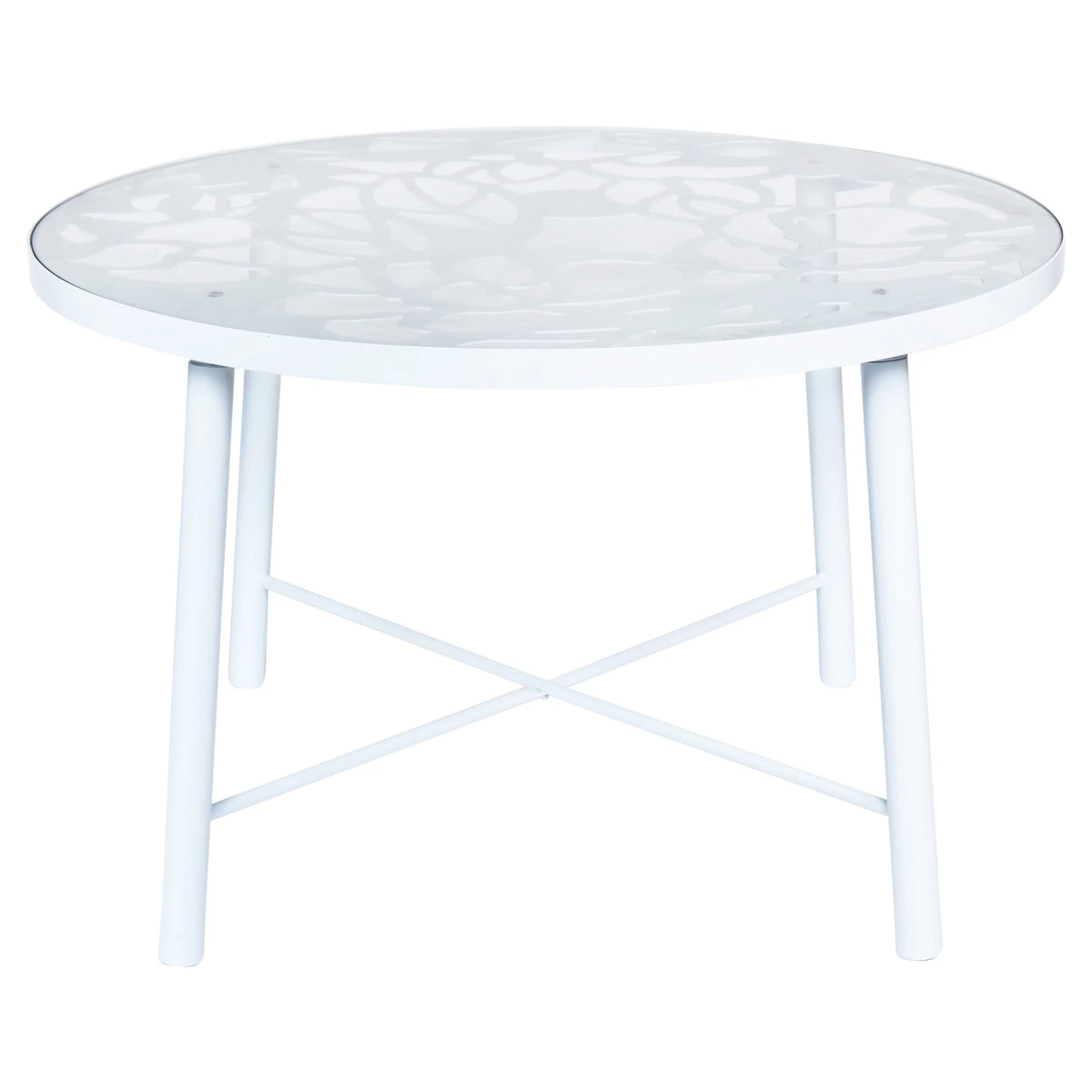 7-Piece Aluminum Outdoor Patio Dining Set with Tempered Glass Table and 6 Stackable Arm Chairs H141303
