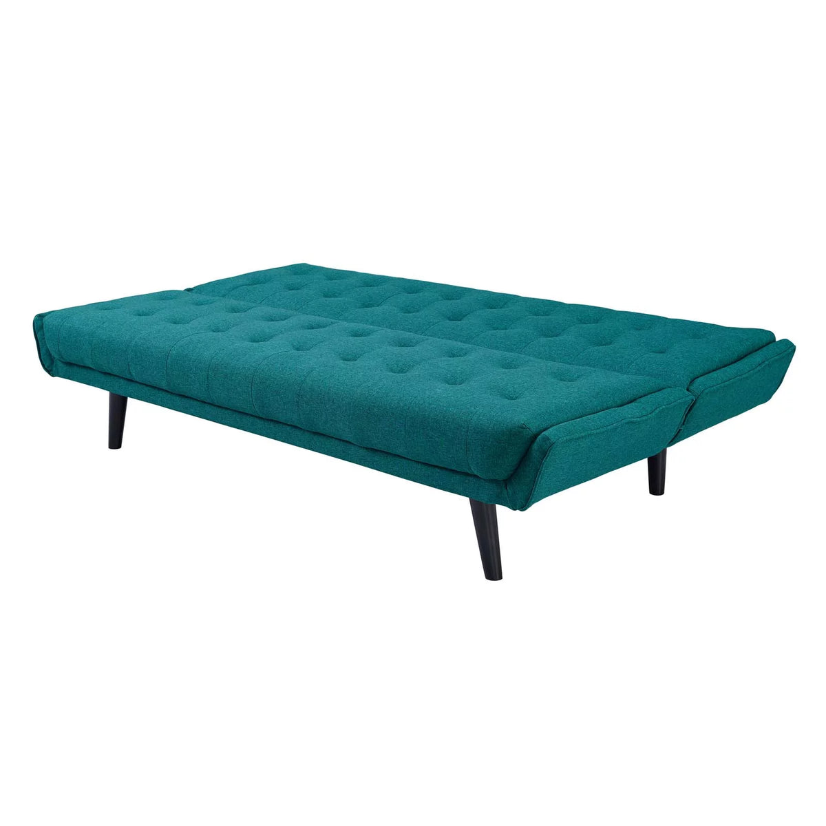 Aqua Blue Fabric Tufted Sofa Bed S649780