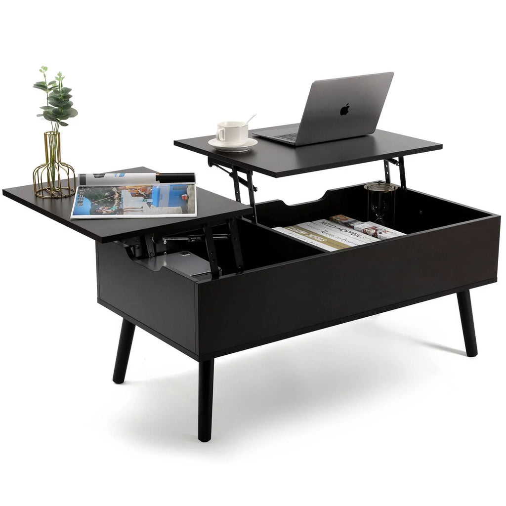 Black Lift Top Coffee Table with Storage D60731